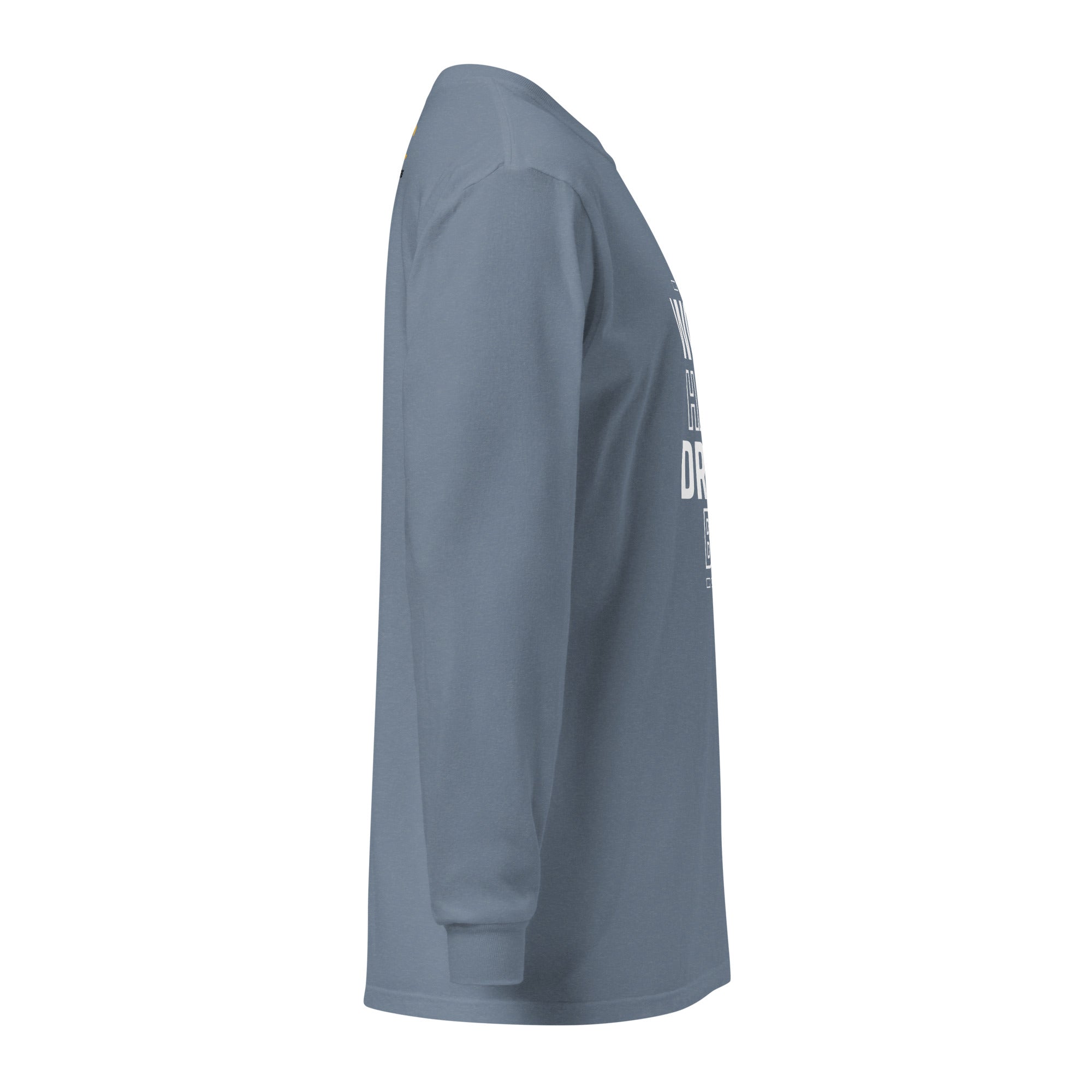 Unisex Garment-dyed heavyweight long-sleeve shirt | Work Hard , Dream Big long-sleeve shirt AwRans Clothing unisex-garment-dyed-heavyweight-long-sleeve-shirt-blue-jean-right-67eab157b200d
