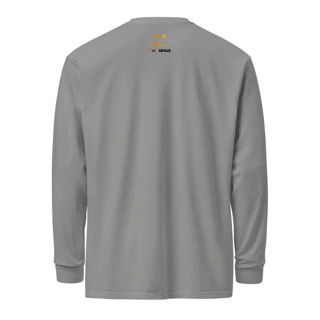 Unisex Garment-dyed heavyweight long-sleeve shirt | Hope long-sleeve shirt AwRans Clothing unisex-garment-dyed-heavyweight-long-sleeve-shirt-grey-back-67eaade54c6f4