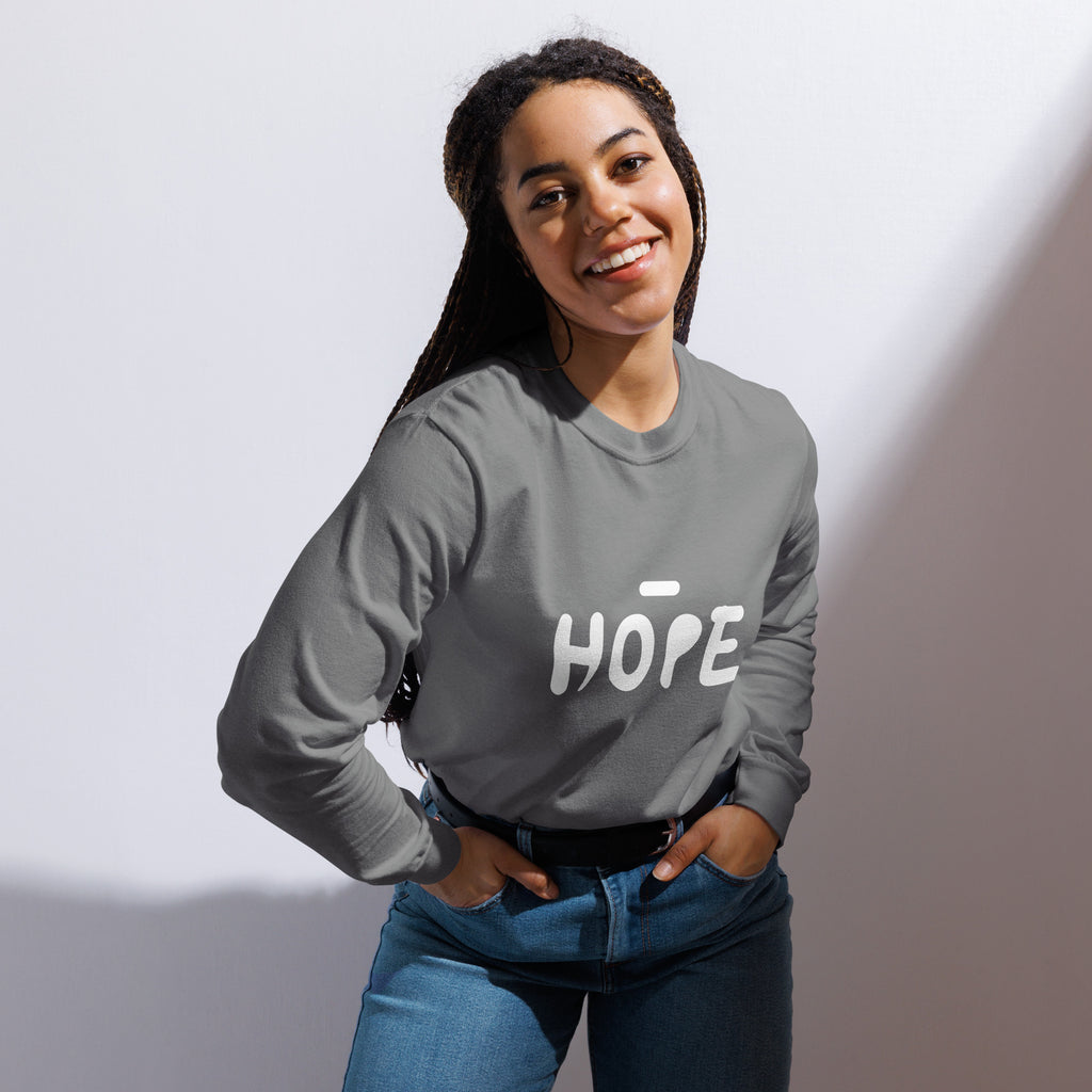 Unisex Garment-dyed heavyweight long-sleeve shirt | Hope long-sleeve shirt AwRans Clothing unisex-garment-dyed-heavyweight-long-sleeve-shirt-grey-front-67eaade547d0d