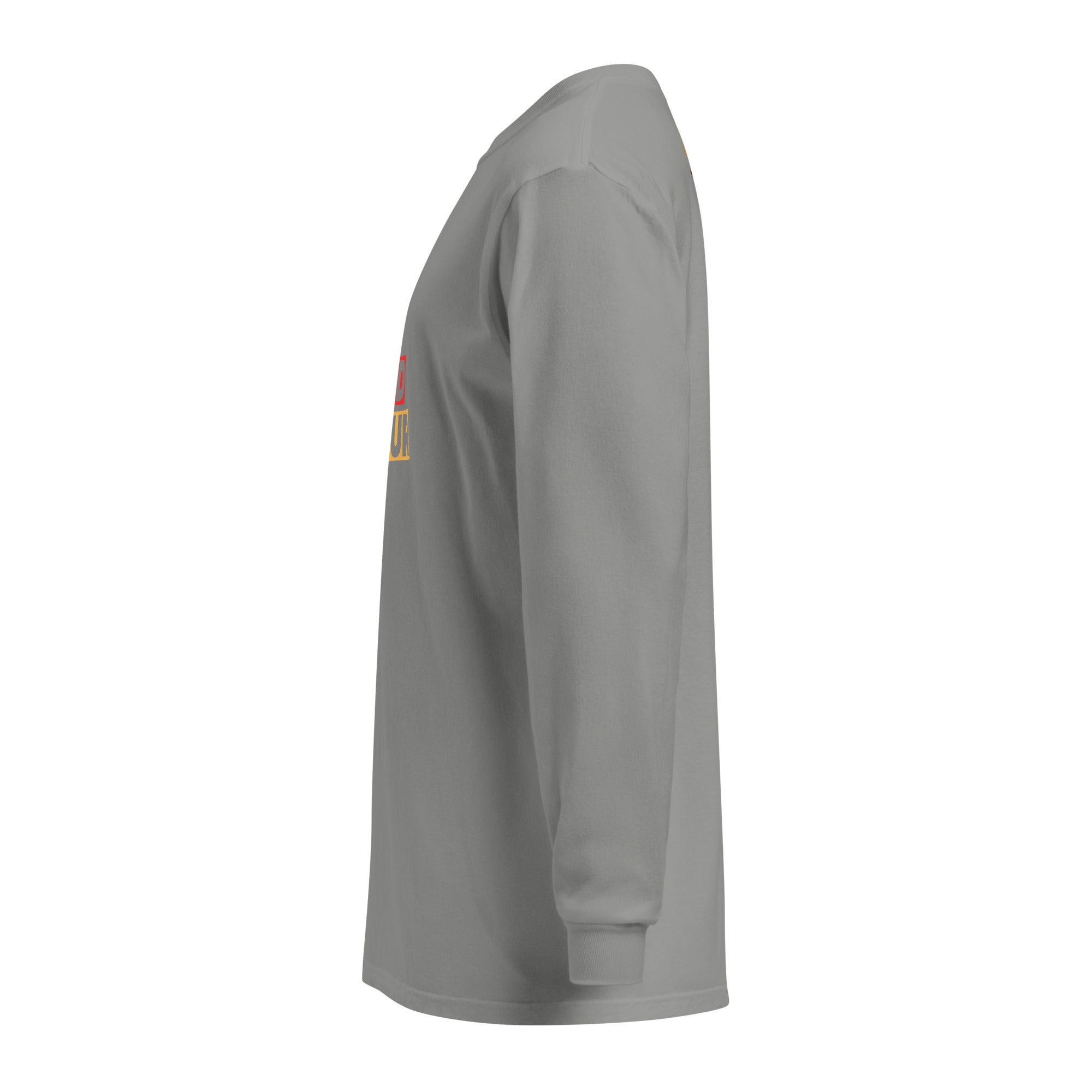 Unisex Garment-dyed heavyweight long-sleeve shirt | Be Kind To Your Mind long-sleeve shirt AwRans Clothing unisex-garment-dyed-heavyweight-long-sleeve-shirt-grey-left-67eaaff187ab2