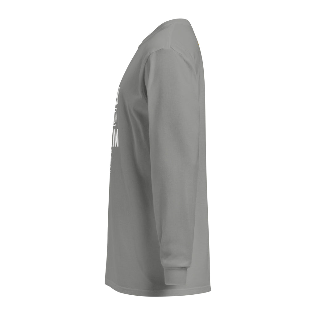 Unisex Garment-dyed heavyweight long-sleeve shirt | Work Hard , Dream Big long-sleeve shirt AwRans Clothing unisex-garment-dyed-heavyweight-long-sleeve-shirt-grey-left-67eab157c777a