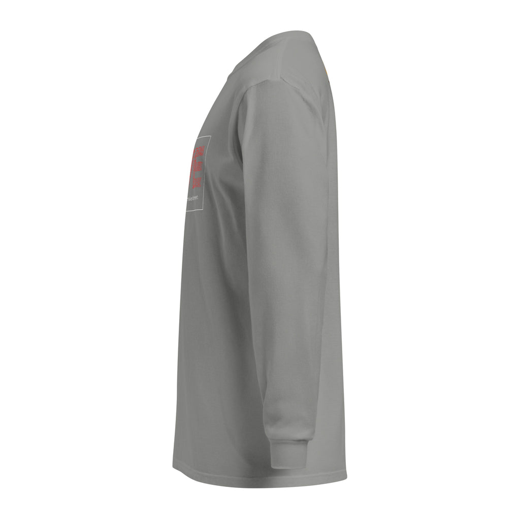 Unisex Garment-dyed heavyweight long-sleeve shirt | Love long-sleeve shirt AwRans Clothing unisex-garment-dyed-heavyweight-long-sleeve-shirt-grey-left-67eab20c9fcbe