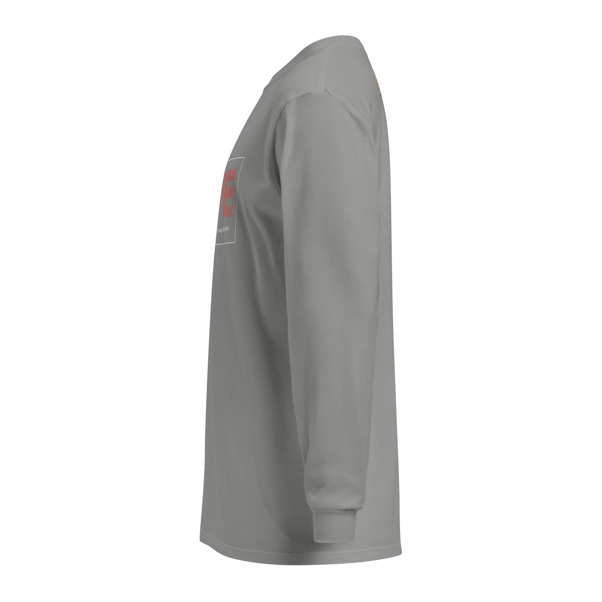 Unisex Garment-dyed heavyweight long-sleeve shirt | Love long-sleeve shirt AwRans Clothing unisex-garment-dyed-heavyweight-long-sleeve-shirt-grey-left-67eab20c9fcbe