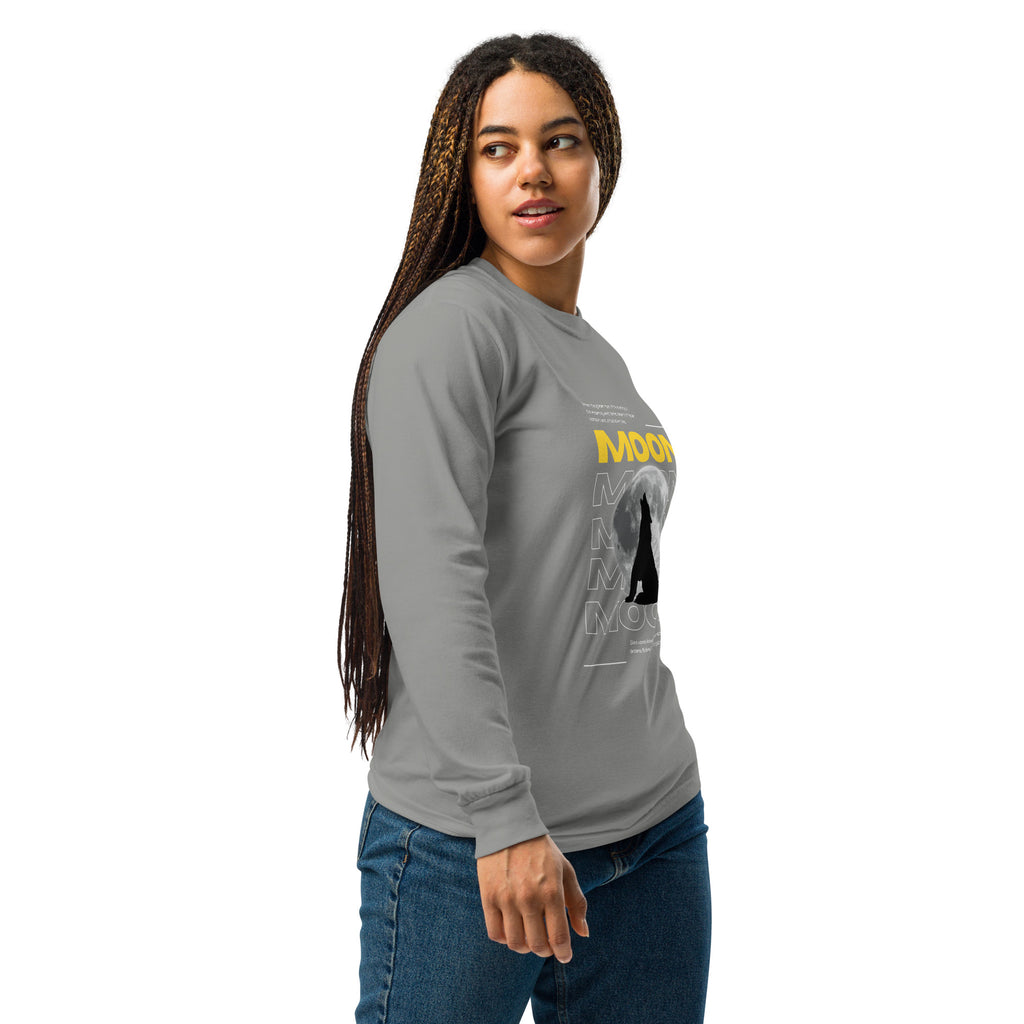 Unisex Garment-dyed heavyweight long-sleeve shirt | Moon long-sleeve shirt AwRans Clothing unisex-garment-dyed-heavyweight-long-sleeve-shirt-grey-right-67eaaf4142bbb