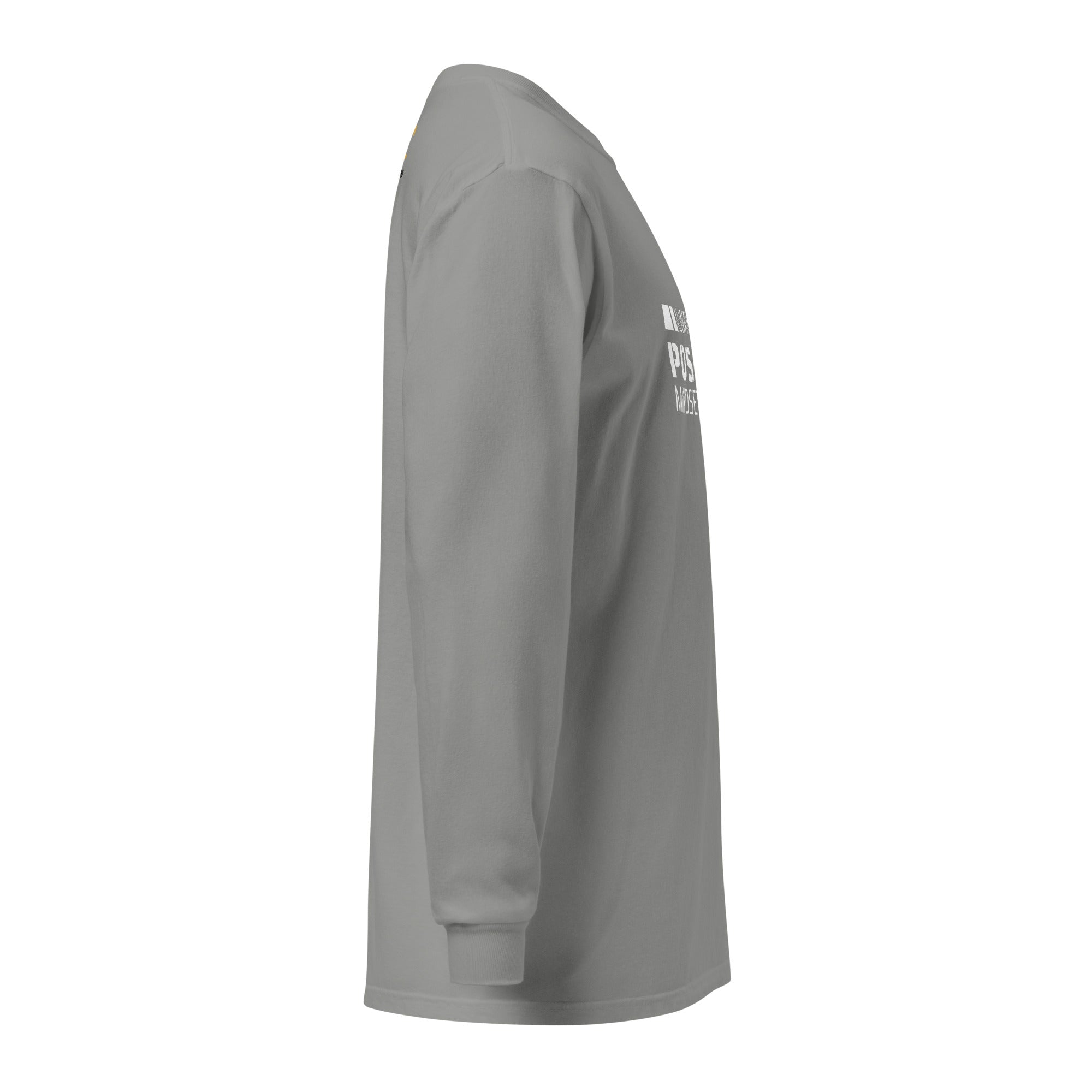 Unisex Garment-dyed heavyweight long-sleeve shirt | Always Keep A Positive Mindset long-sleeve shirt AwRans Clothing unisex-garment-dyed-heavyweight-long-sleeve-shirt-grey-right-67eab2c32669f