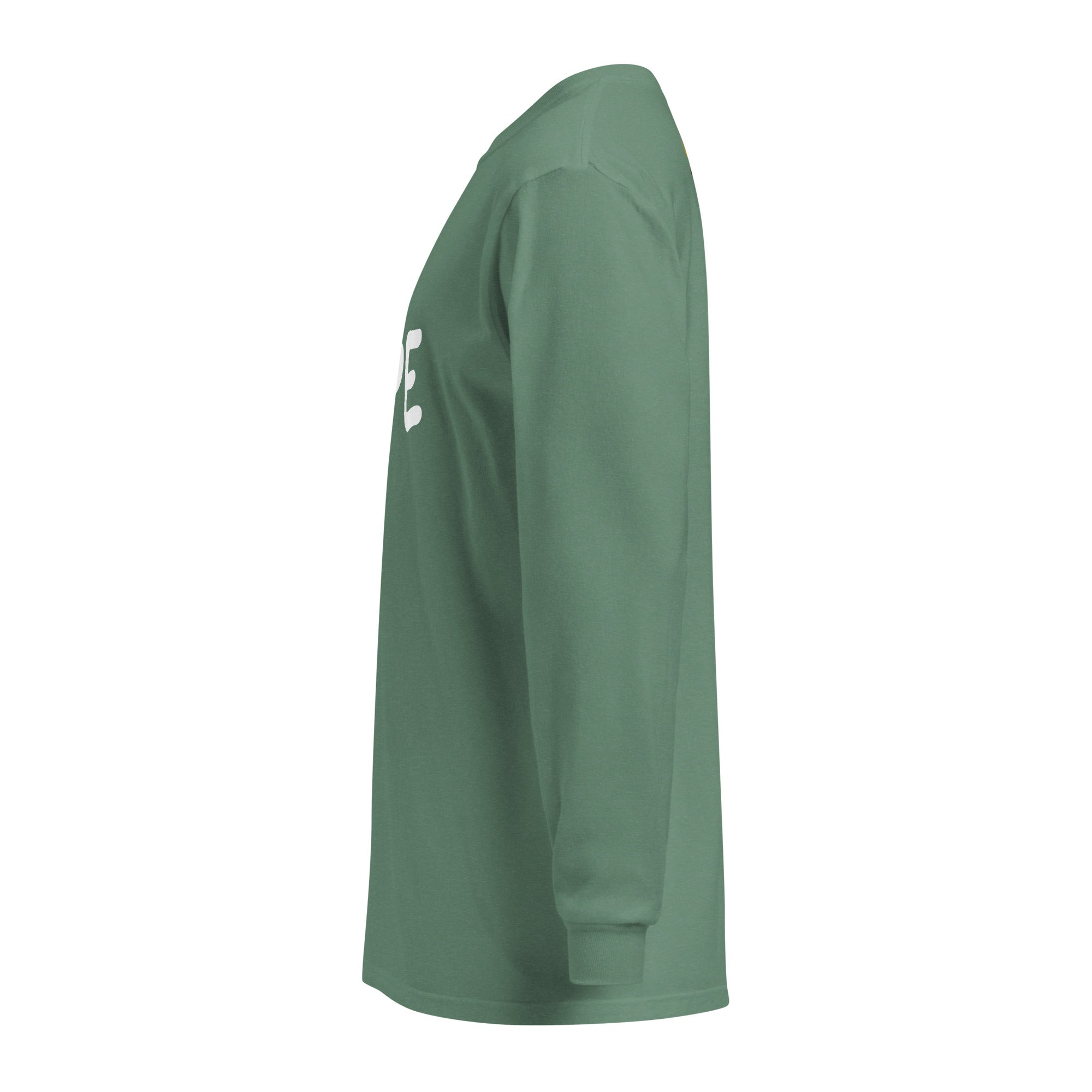Unisex Garment-dyed heavyweight long-sleeve shirt | Hope long-sleeve shirt AwRans Clothing unisex-garment-dyed-heavyweight-long-sleeve-shirt-light-green-left-67eaade53d34c