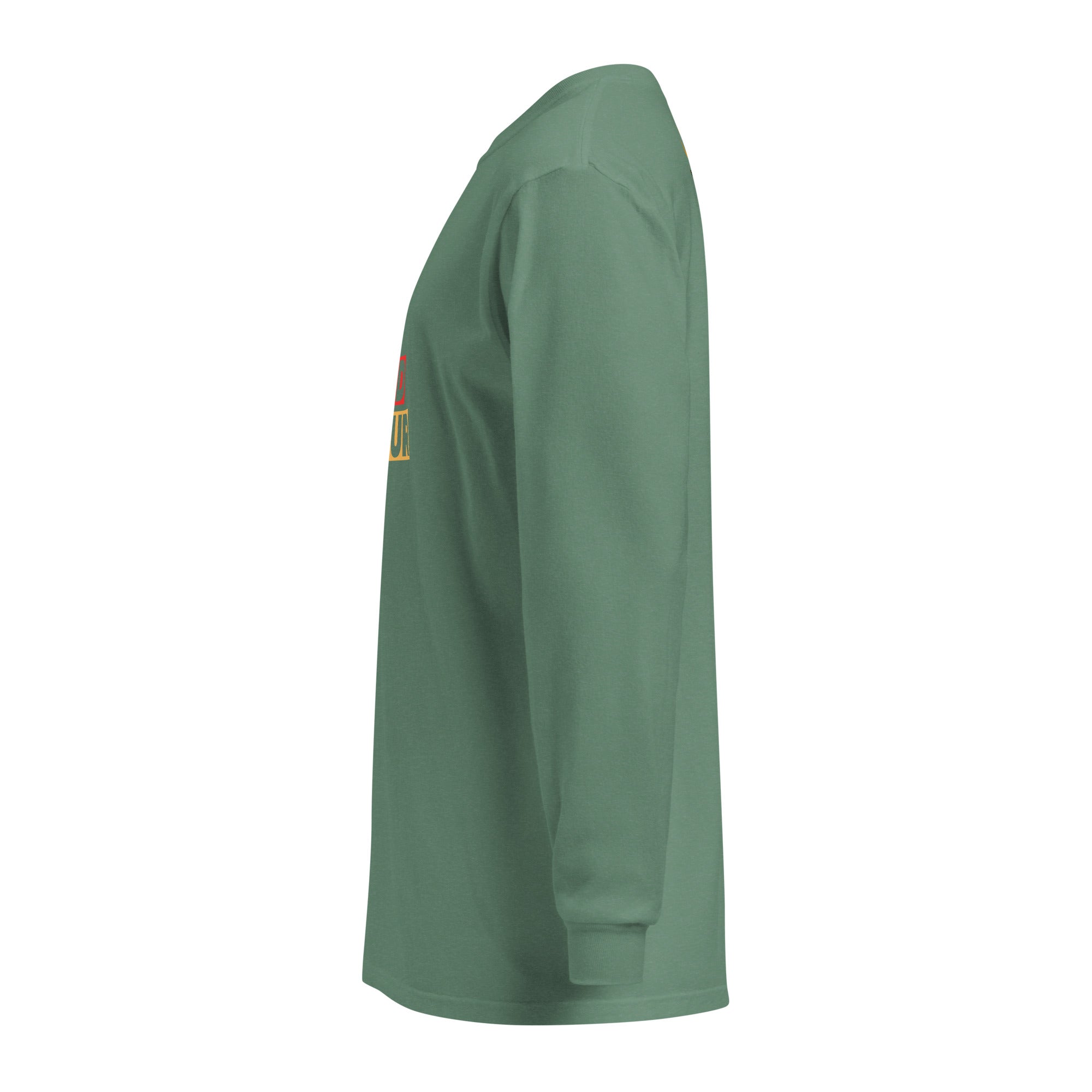 Unisex Garment-dyed heavyweight long-sleeve shirt | Be Kind To Your Mind long-sleeve shirt AwRans Clothing unisex-garment-dyed-heavyweight-long-sleeve-shirt-light-green-left-67eaaff17b30d