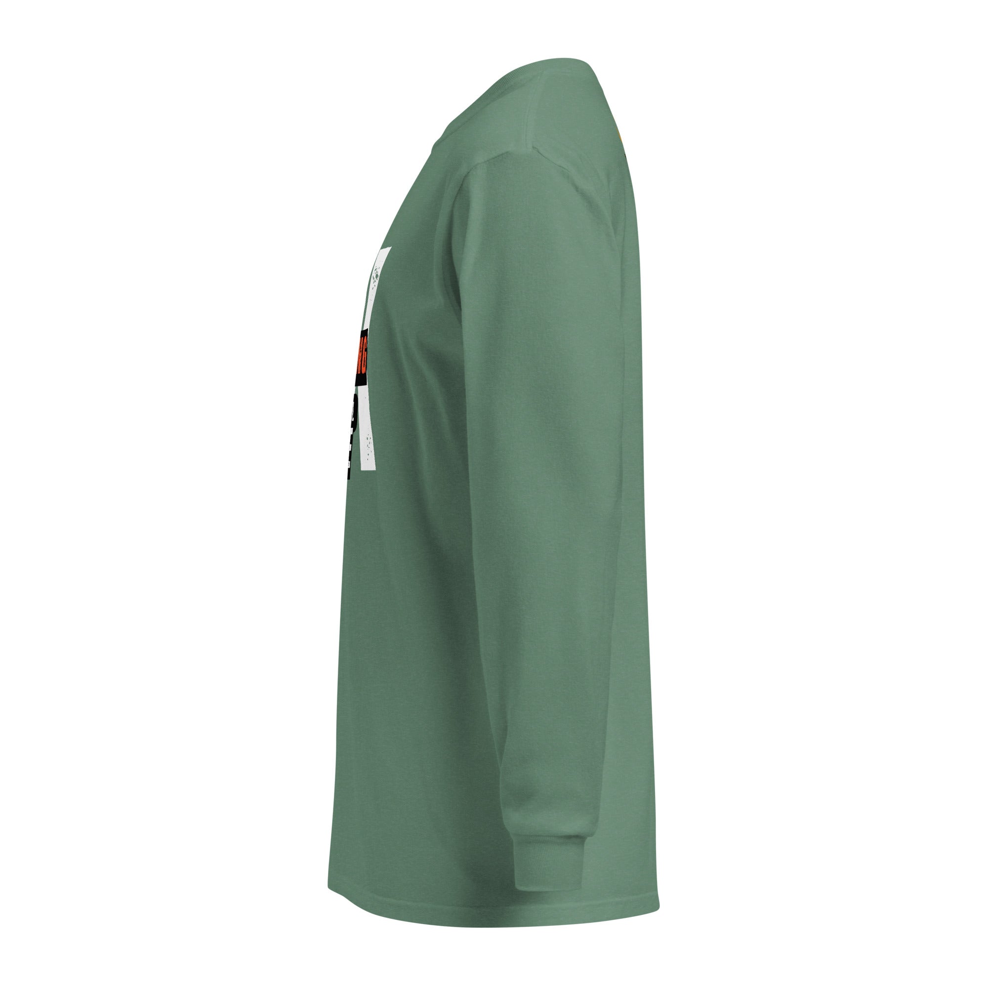 Unisex Garment-dyed heavyweight long-sleeve shirt | Everything Will Be Ok long-sleeve shirt AwRans Clothing unisex-garment-dyed-heavyweight-long-sleeve-shirt-light-green-left-67eab378dfa0c