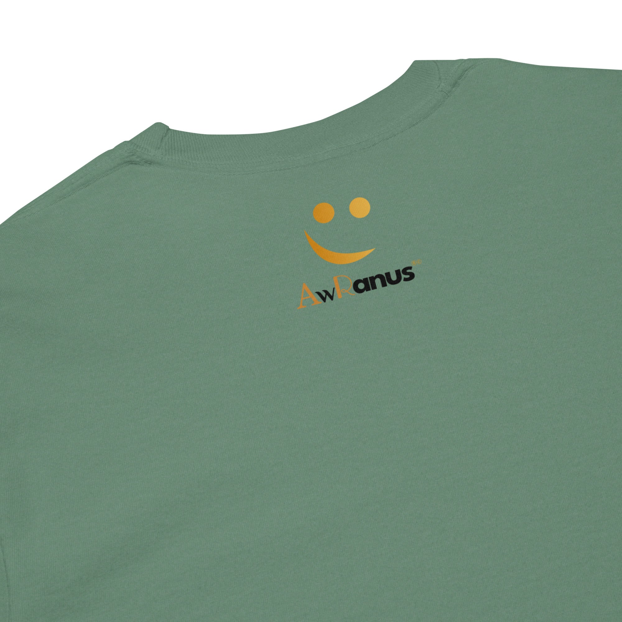 Unisex Garment-dyed heavyweight long-sleeve shirt | Everything Will Be Ok long-sleeve shirt AwRans Clothing unisex-garment-dyed-heavyweight-long-sleeve-shirt-light-green-product-details-67eab378d8150