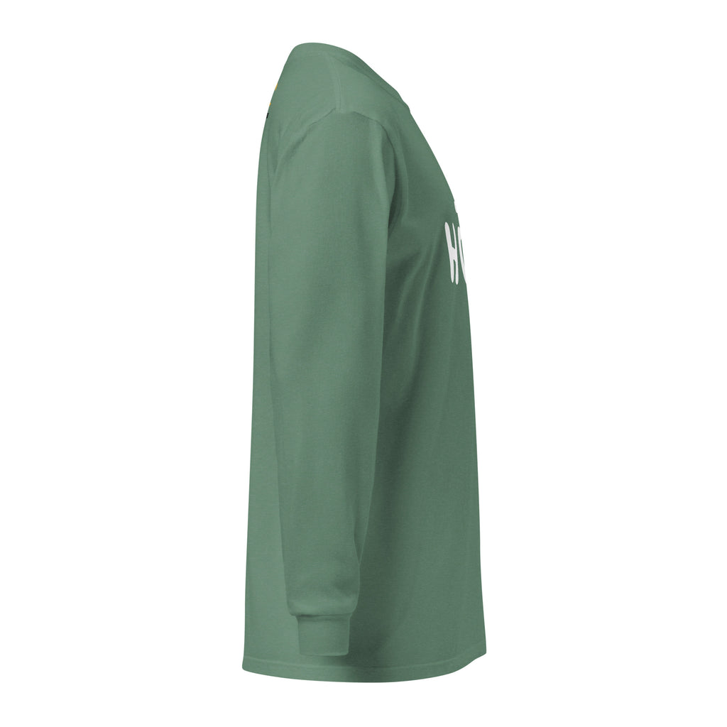 Unisex Garment-dyed heavyweight long-sleeve shirt | Hope long-sleeve shirt AwRans Clothing unisex-garment-dyed-heavyweight-long-sleeve-shirt-light-green-right-67eaade53c346