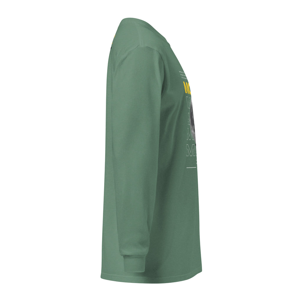 Unisex Garment-dyed heavyweight long-sleeve shirt | Moon long-sleeve shirt AwRans Clothing unisex-garment-dyed-heavyweight-long-sleeve-shirt-light-green-right-67eaaf4131d75