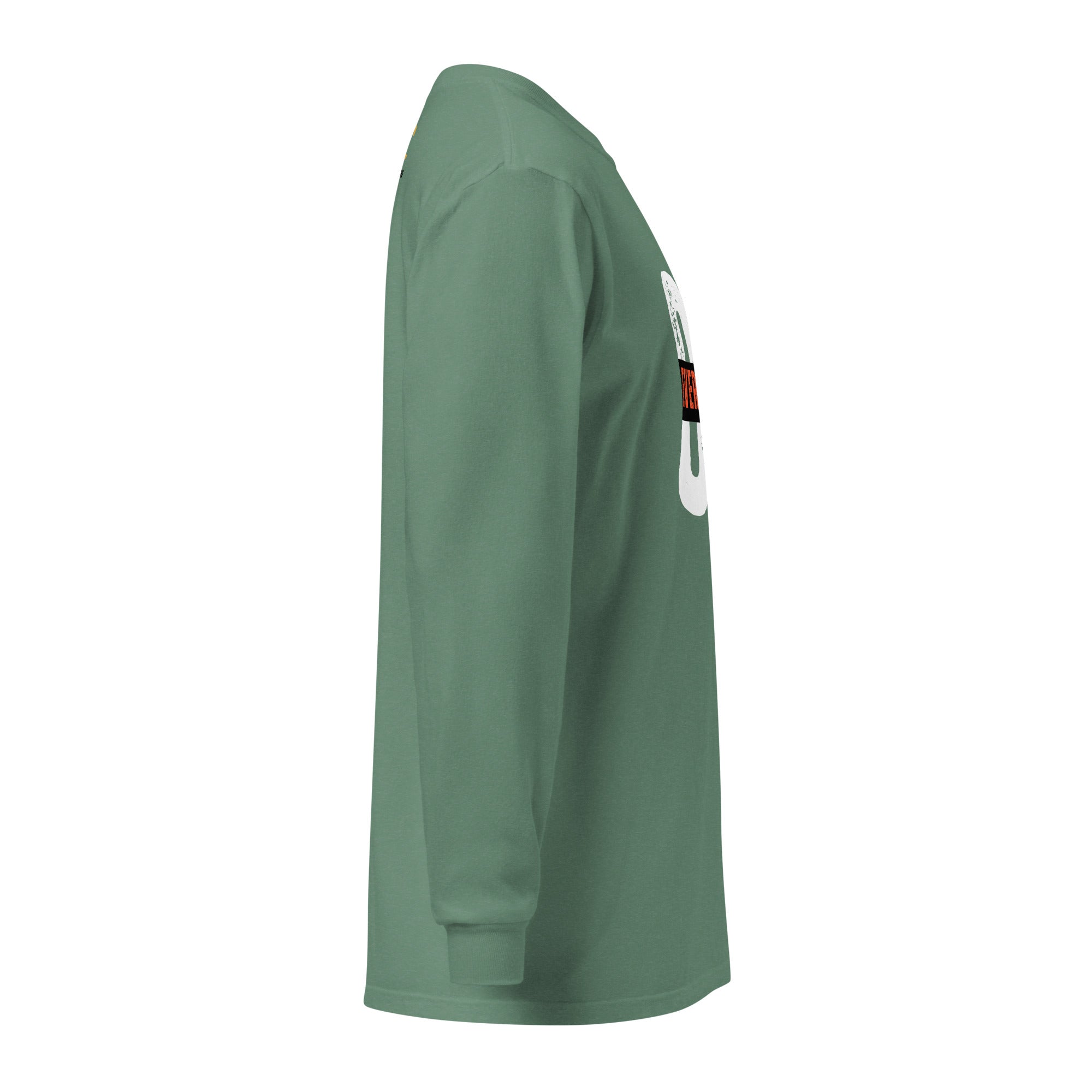 Unisex Garment-dyed heavyweight long-sleeve shirt | Everything Will Be Ok long-sleeve shirt AwRans Clothing unisex-garment-dyed-heavyweight-long-sleeve-shirt-light-green-right-67eab378de27b