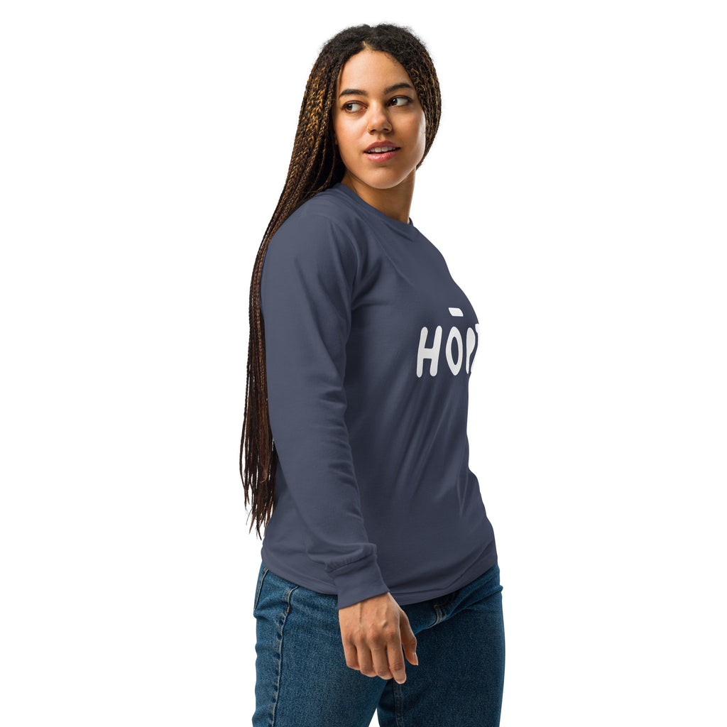 Unisex Garment-dyed heavyweight long-sleeve shirt | Hope long-sleeve shirt AwRans Clothing unisex-garment-dyed-heavyweight-long-sleeve-shirt-navy-right-67eaade52bf0b
