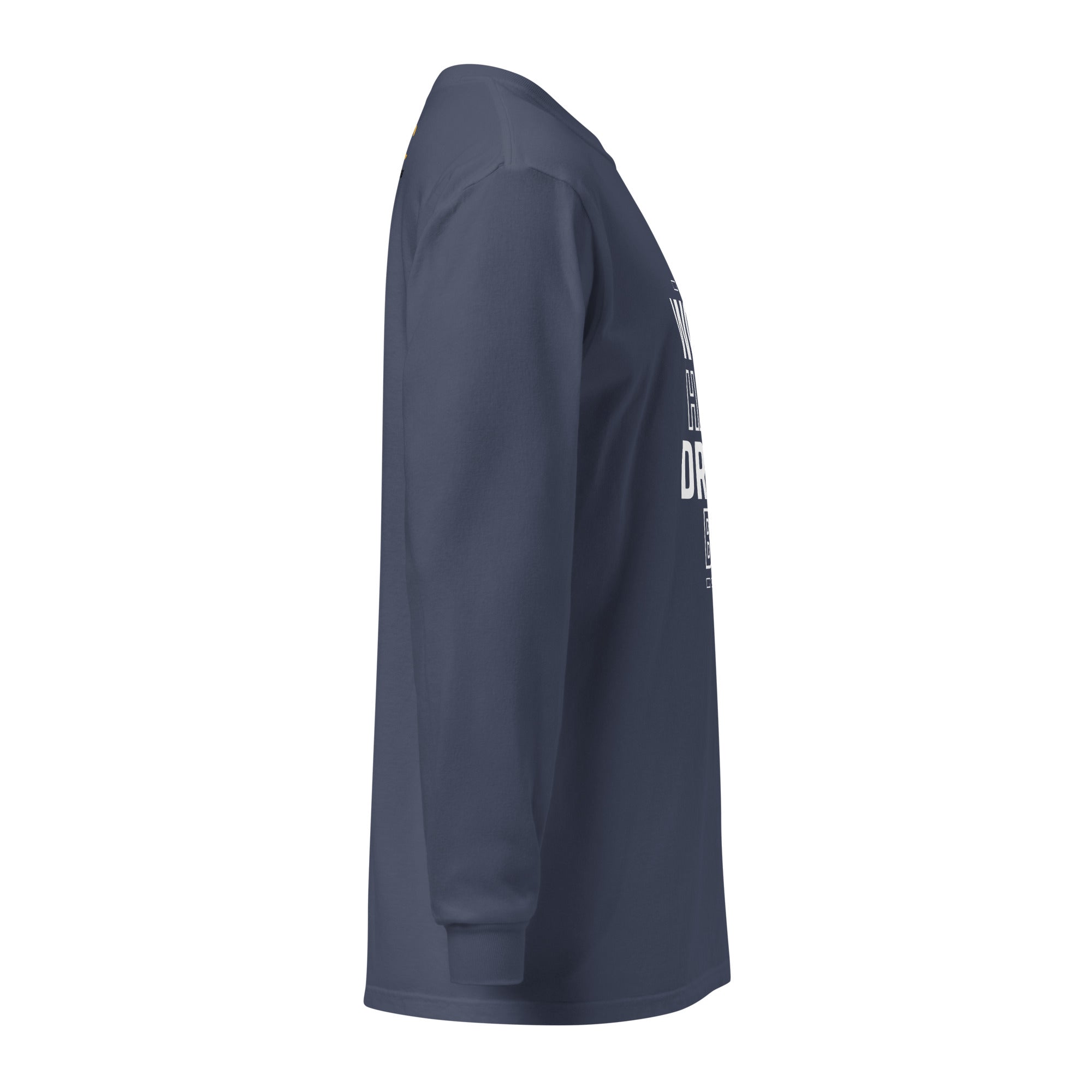 Unisex Garment-dyed heavyweight long-sleeve shirt | Work Hard , Dream Big long-sleeve shirt AwRans Clothing unisex-garment-dyed-heavyweight-long-sleeve-shirt-navy-right-67eab157ac333