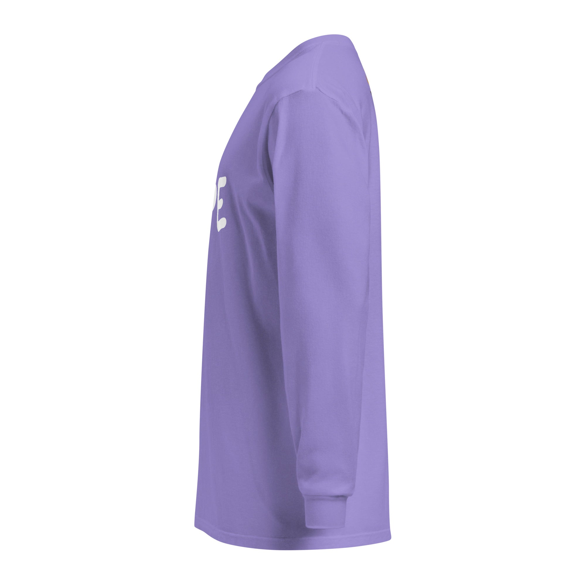 Unisex Garment-dyed heavyweight long-sleeve shirt | Hope long-sleeve shirt AwRans Clothing unisex-garment-dyed-heavyweight-long-sleeve-shirt-violet-left-67eaade55af92