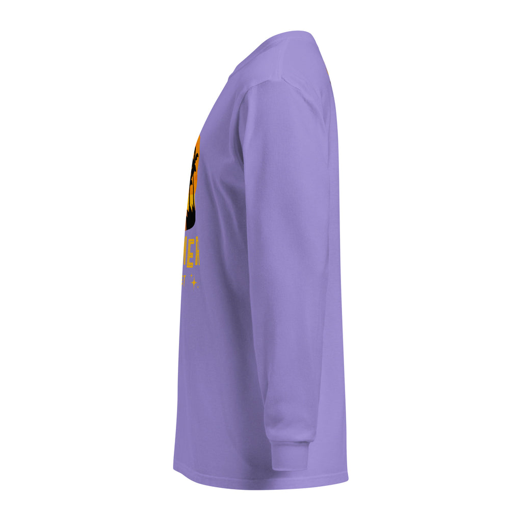 Unisex Garment-dyed heavyweight long-sleeve shirt | Summer Sunset long-sleeve shirt AwRans Clothing unisex-garment-dyed-heavyweight-long-sleeve-shirt-violet-left-67eaae92568bf
