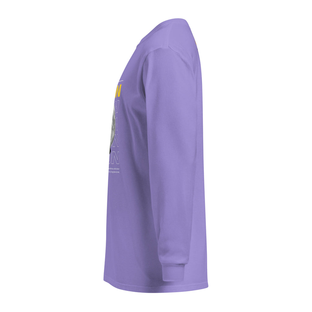 Unisex Garment-dyed heavyweight long-sleeve shirt | Moon long-sleeve shirt AwRans Clothing unisex-garment-dyed-heavyweight-long-sleeve-shirt-violet-left-67eaaf414e8a4