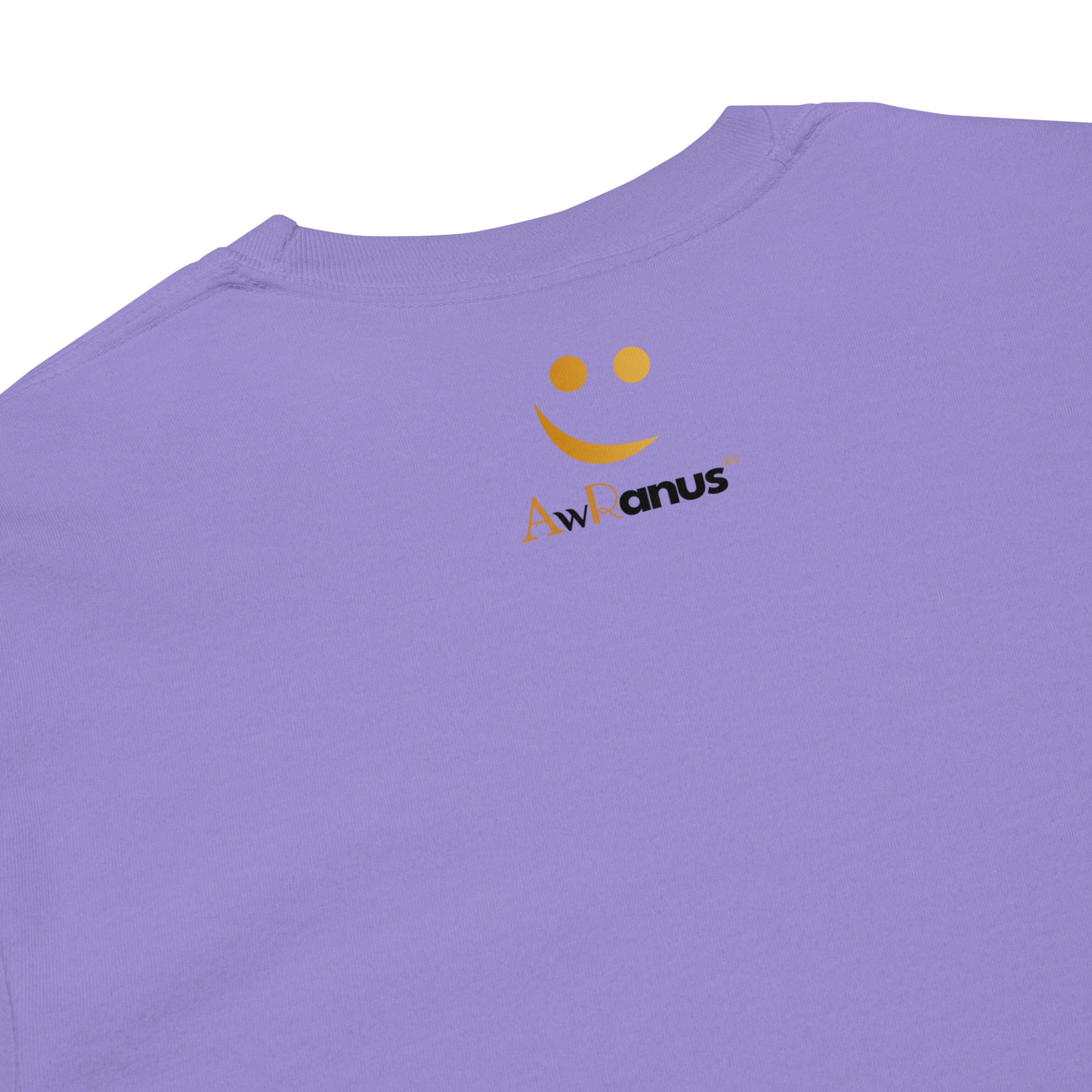 Unisex Garment-dyed heavyweight long-sleeve shirt | Always Never Give Up Stay Strong long-sleeve shirt AwRans Clothing unisex-garment-dyed-heavyweight-long-sleeve-shirt-violet-product-details-67eab0a3eada9