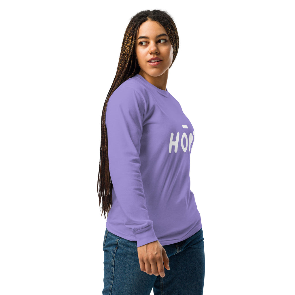 Unisex Garment-dyed heavyweight long-sleeve shirt | Hope long-sleeve shirt AwRans Clothing unisex-garment-dyed-heavyweight-long-sleeve-shirt-violet-right-67eaade5605f4