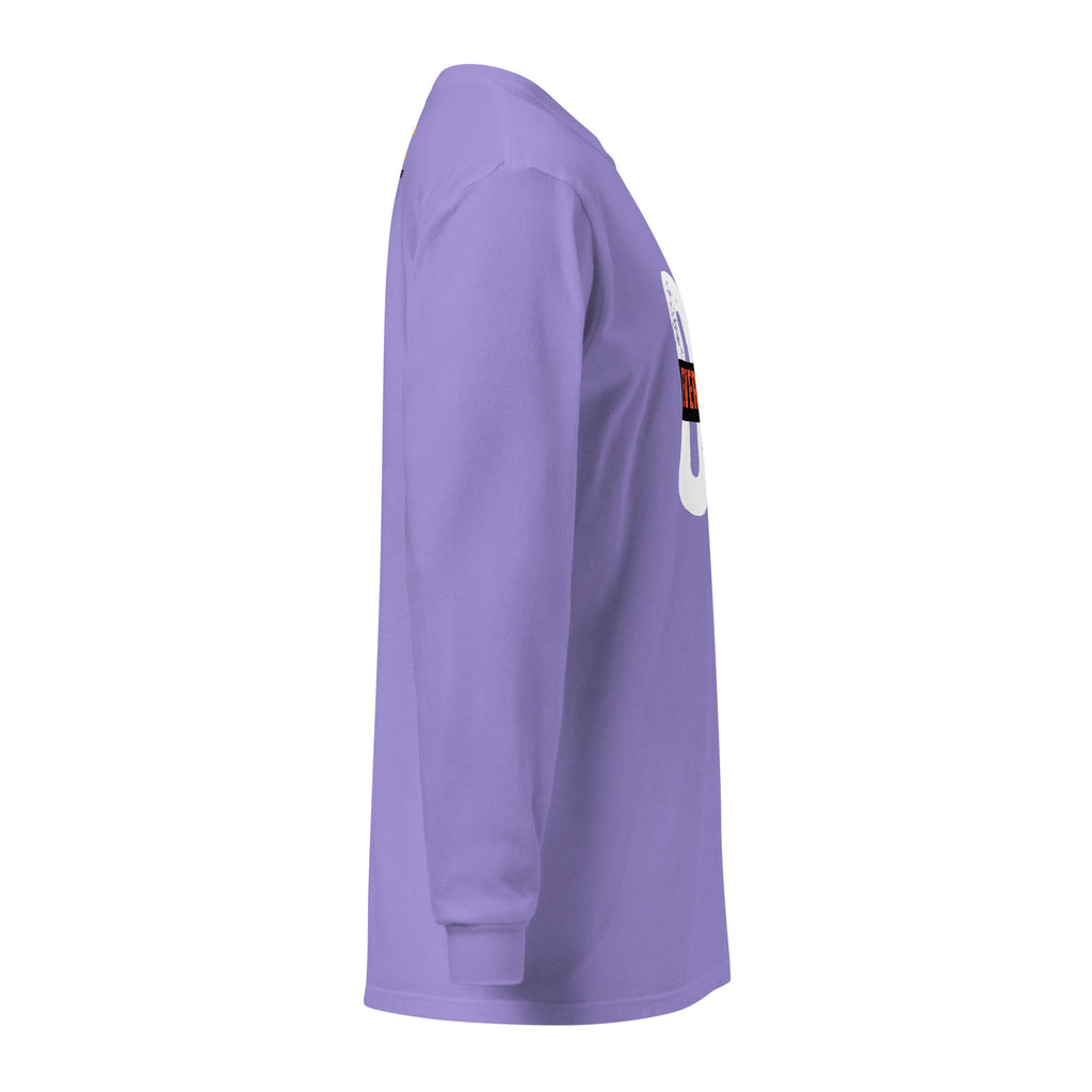 Unisex Garment-dyed heavyweight long-sleeve shirt | Everything Will Be Ok long-sleeve shirt AwRans Clothing unisex-garment-dyed-heavyweight-long-sleeve-shirt-violet-right-67eab379070ae