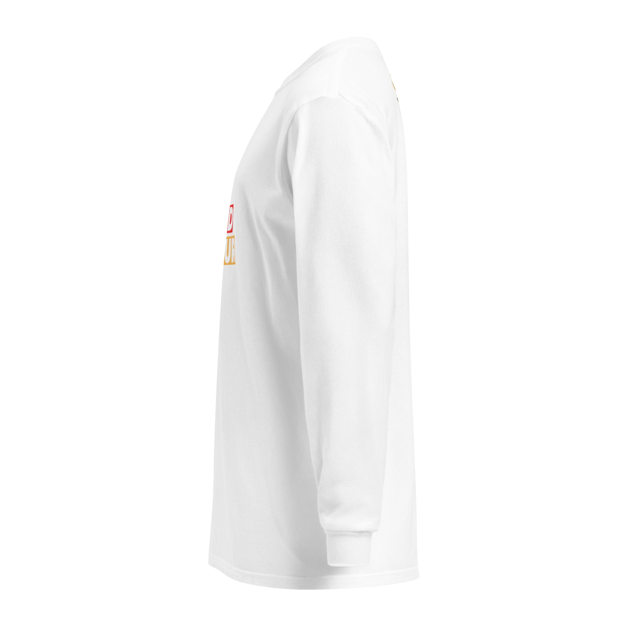Unisex Garment-dyed heavyweight long-sleeve shirt | Be Kind To Your Mind long-sleeve shirt AwRans Clothing unisex-garment-dyed-heavyweight-long-sleeve-shirt-white-left-67eaaff1abcd3