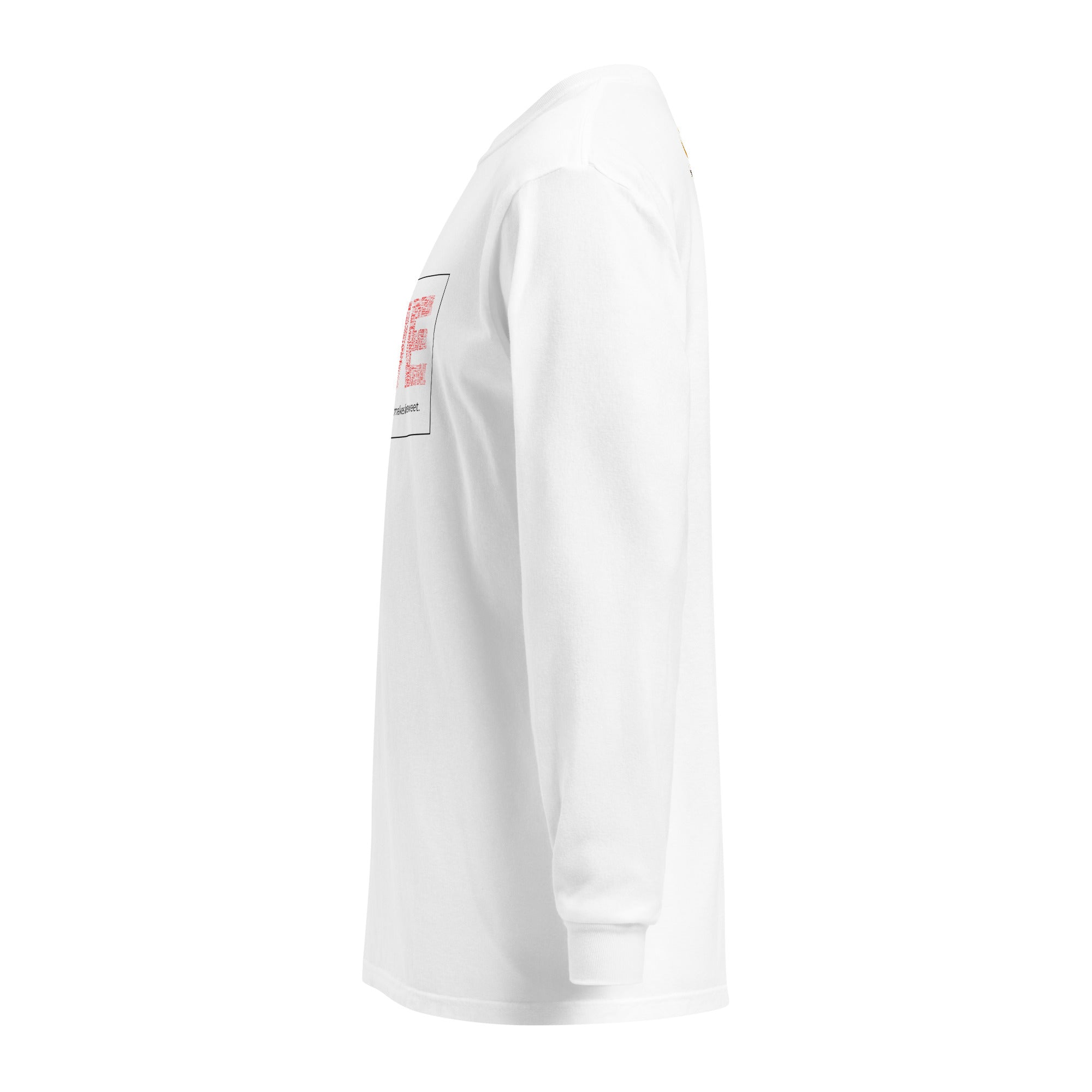 Unisex Garment-dyed heavyweight long-sleeve shirt | Love long-sleeve shirt AwRans Clothing unisex-garment-dyed-heavyweight-long-sleeve-shirt-white-left-67f041582e60e