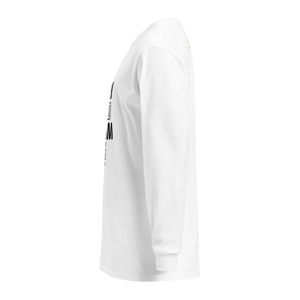 Unisex Garment-dyed heavyweight long-sleeve shirt | Work Hard , Dream Big long-sleeve shirt AwRans Clothing unisex-garment-dyed-heavyweight-long-sleeve-shirt-white-left-67f041a3b96d8