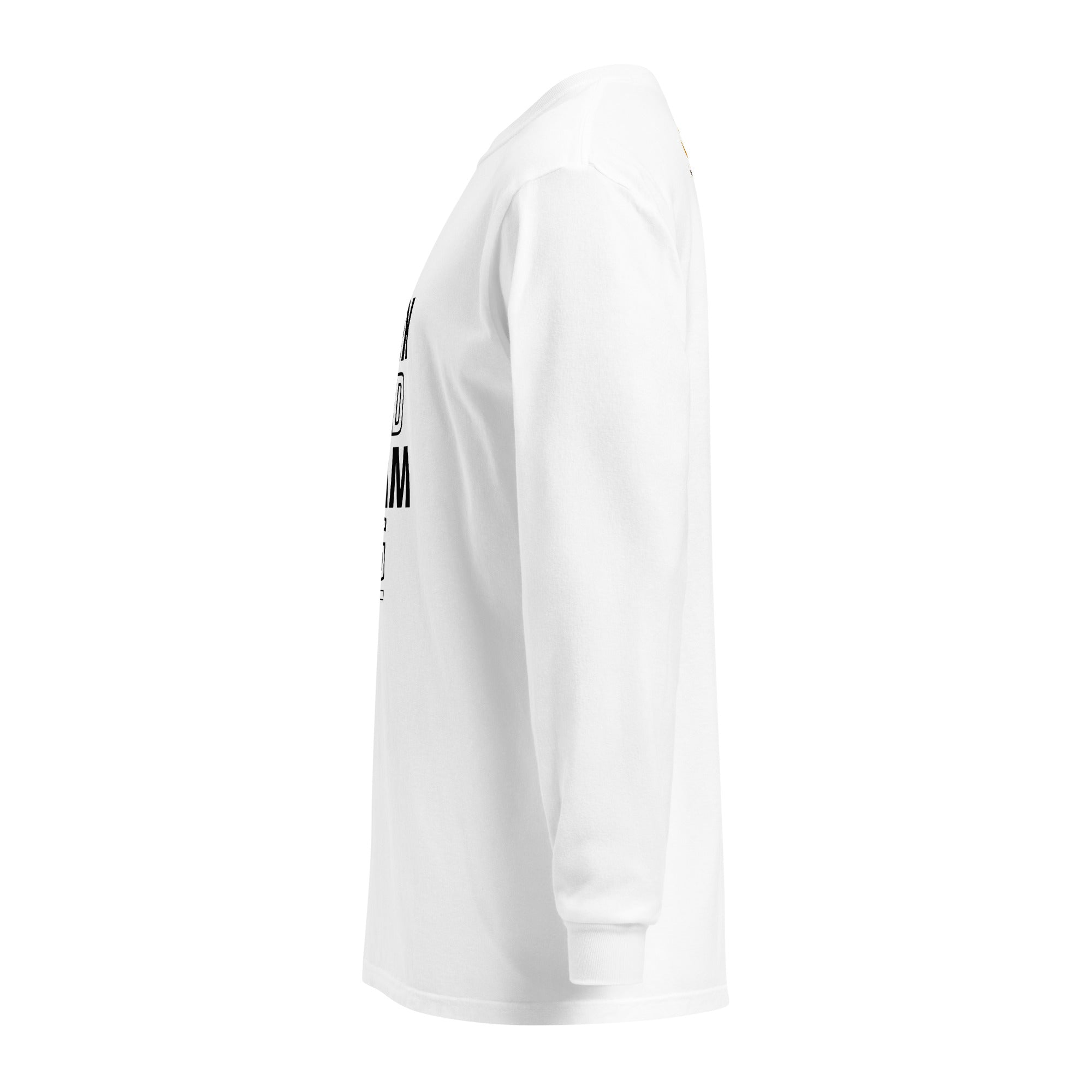 Unisex Garment-dyed heavyweight long-sleeve shirt | Work Hard , Dream Big long-sleeve shirt AwRans Clothing unisex-garment-dyed-heavyweight-long-sleeve-shirt-white-left-67f041a3b96d8
