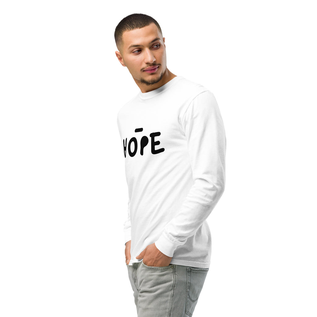 Unisex Garment-dyed heavyweight long-sleeve shirt | Hope long-sleeve shirt AwRans Clothing unisex-garment-dyed-heavyweight-long-sleeve-shirt-white-left-front-2-67f0437889e8f