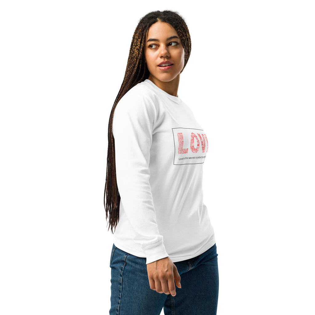 Unisex Garment-dyed heavyweight long-sleeve shirt | Love long-sleeve shirt AwRans Clothing unisex-garment-dyed-heavyweight-long-sleeve-shirt-white-right-67f041583058b