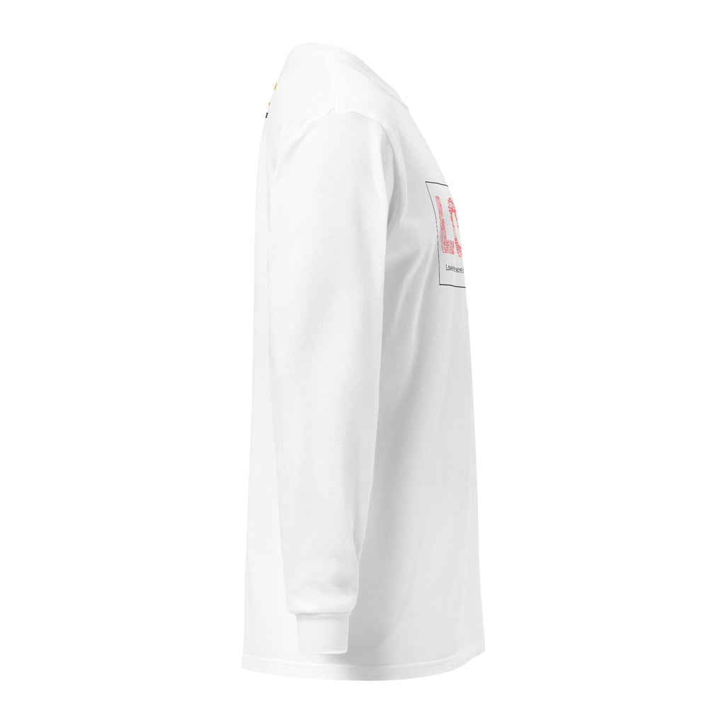 Unisex Garment-dyed heavyweight long-sleeve shirt | Love long-sleeve shirt AwRans Clothing unisex-garment-dyed-heavyweight-long-sleeve-shirt-white-right-67f04158308c6
