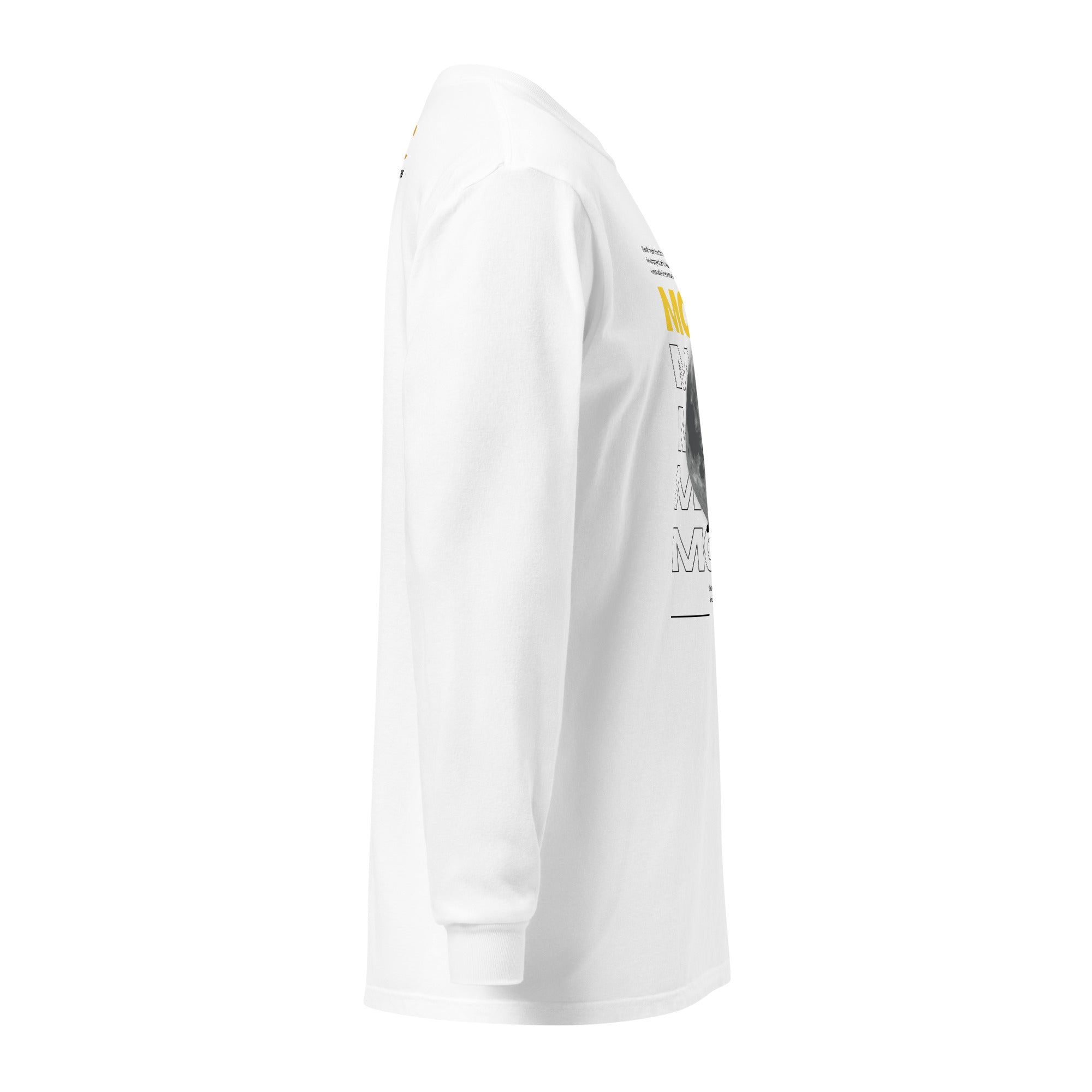 Unisex Garment-dyed heavyweight long-sleeve shirt | Moon long-sleeve shirt AwRans Clothing unisex-garment-dyed-heavyweight-long-sleeve-shirt-white-right-67f04314a02d5