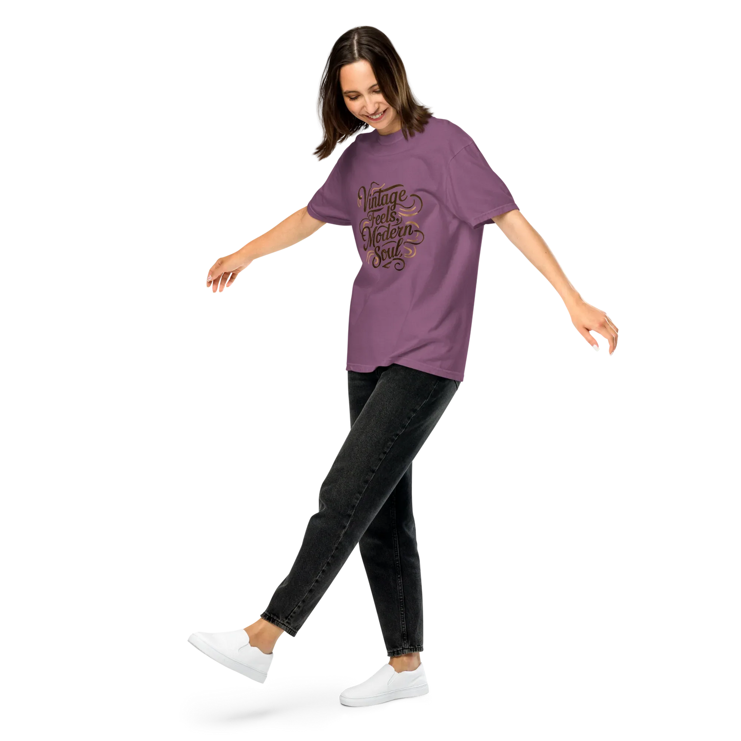 Unisex garment-dyed heavyweight t-shirt | Vintage Feels,Modern Soul - AwRans Clothing