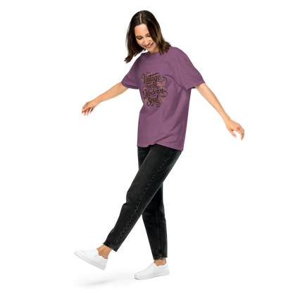 Unisex garment-dyed heavyweight t-shirt | Vintage Feels,Modern Soul - AwRans Clothing