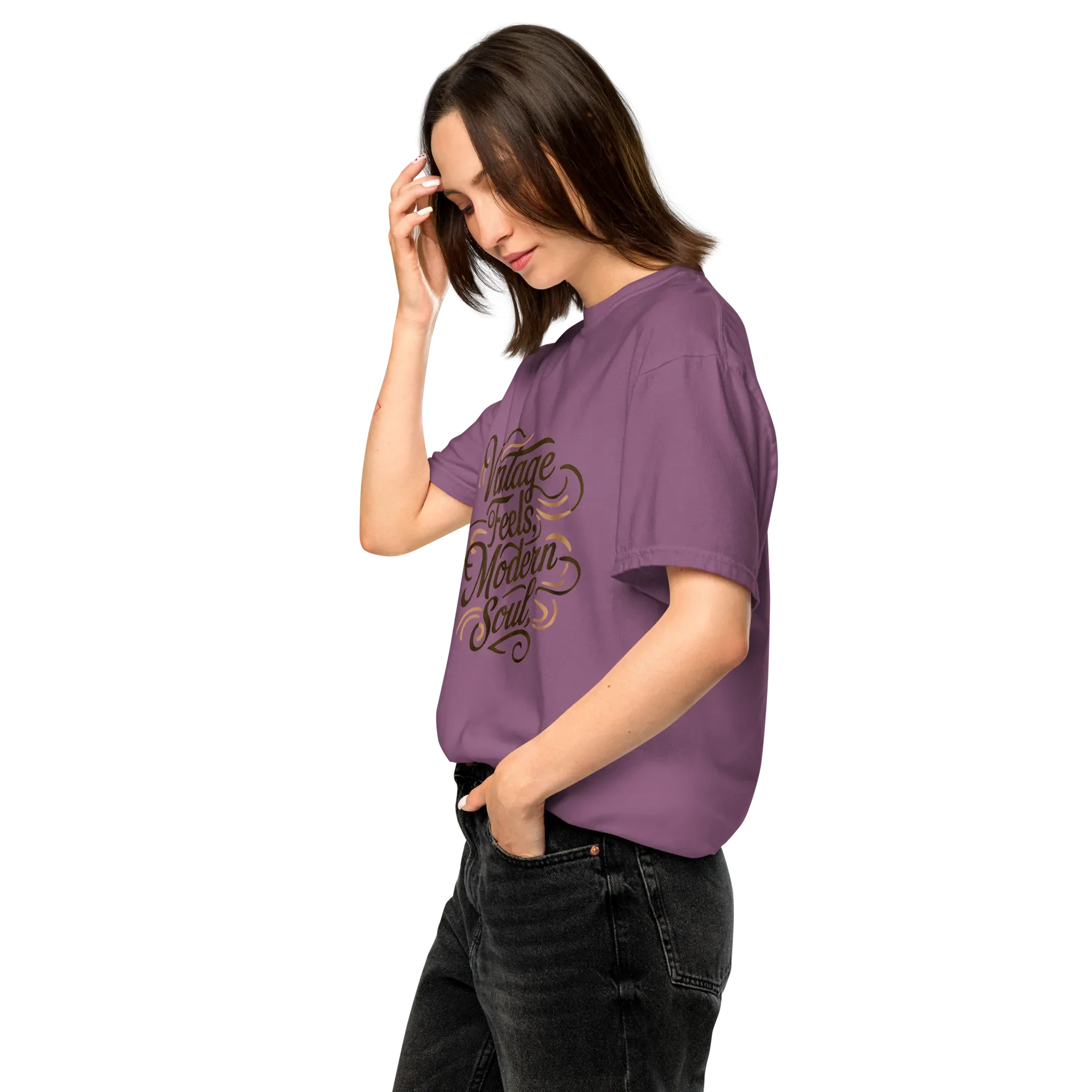 Unisex garment-dyed heavyweight t-shirt | Vintage Feels,Modern Soul - AwRans Clothing