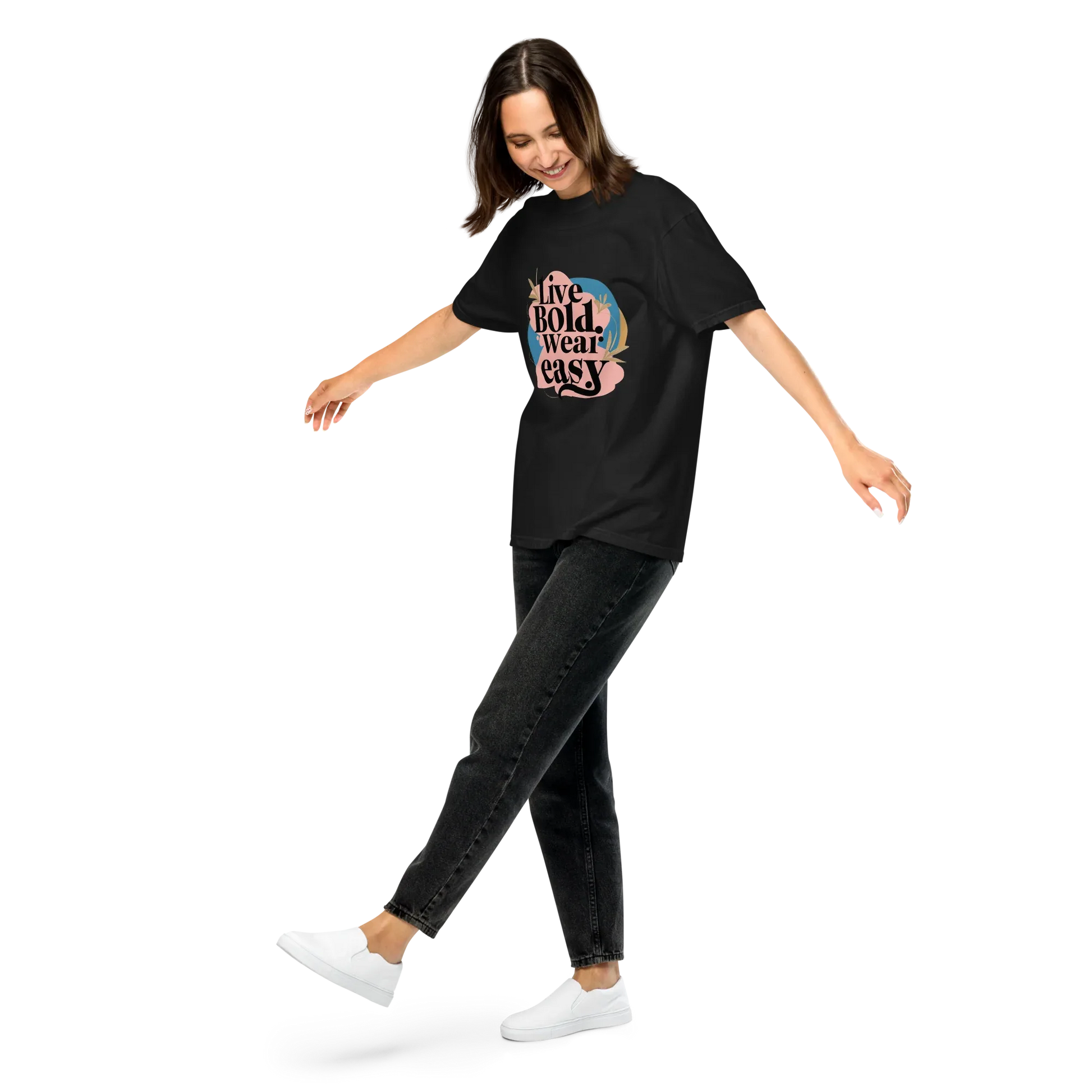 Unisex garment-dyed heavyweight t-shirt | Live Bold Wear Easy - AwRans Clothing