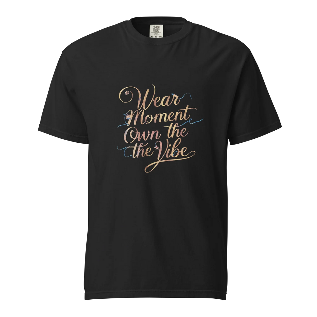 Unisex garment-dyed heavyweight t-shirt | Wear The Moment Own The Vibe - AwRans Clothing