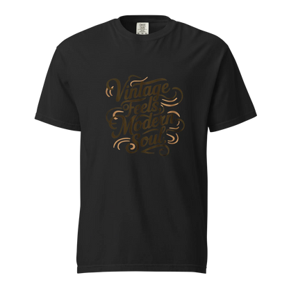 Unisex garment-dyed heavyweight t-shirt | Vintage Feels,Modern Soul - AwRans Clothing