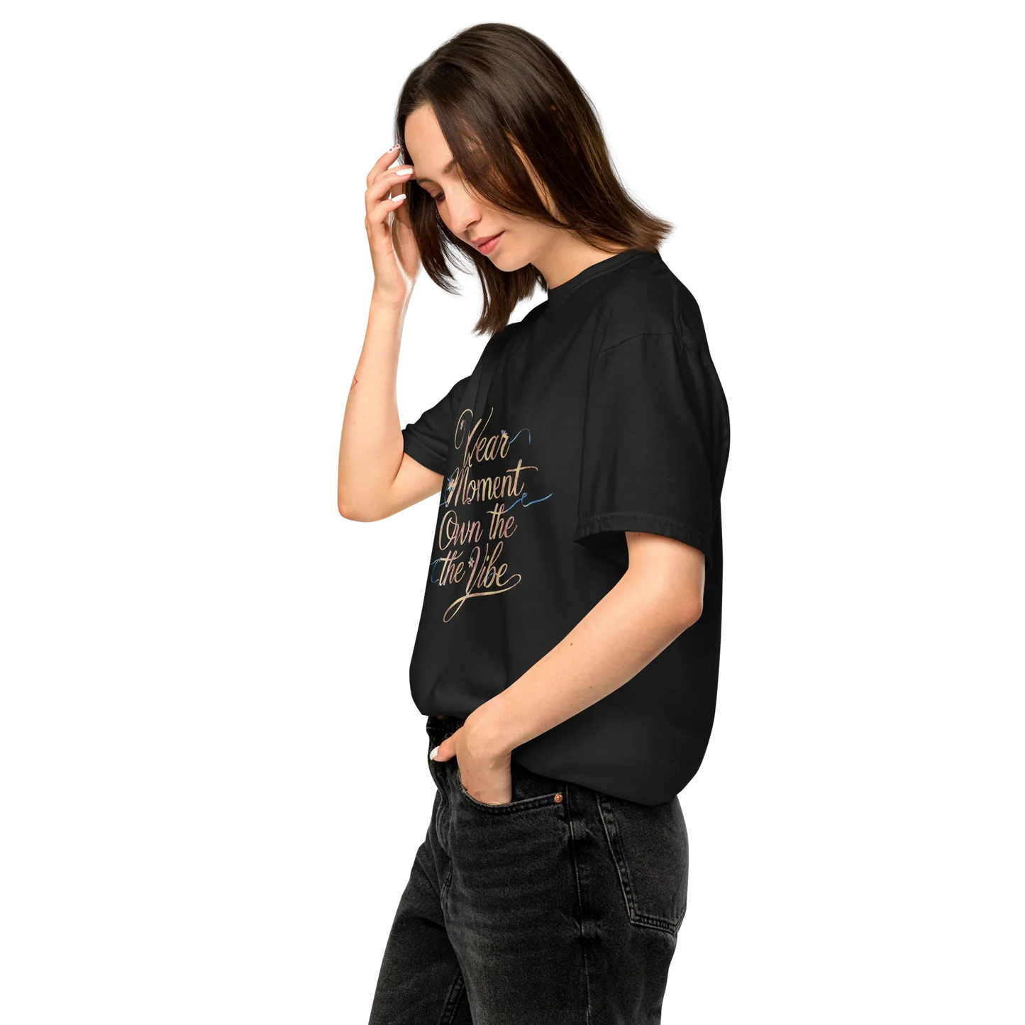 Unisex garment-dyed heavyweight t-shirt | Wear The Moment Own The Vibe - AwRans Clothing