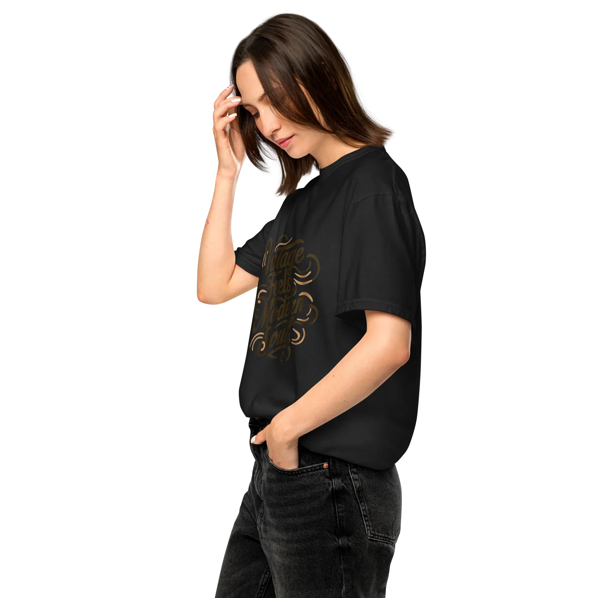 Unisex garment-dyed heavyweight t-shirt | Vintage Feels,Modern Soul - AwRans Clothing