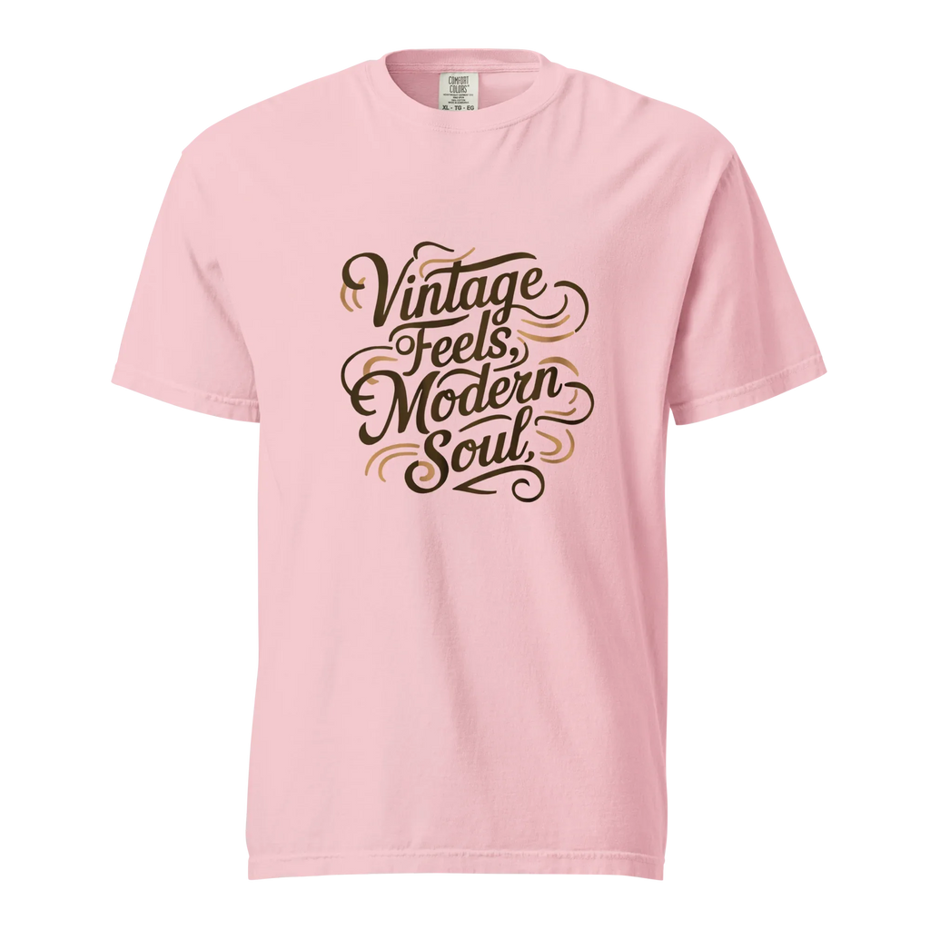 Unisex garment-dyed heavyweight t-shirt | Vintage Feels,Modern Soul - AwRans Clothing