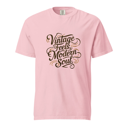 Unisex garment-dyed heavyweight t-shirt | Vintage Feels,Modern Soul - AwRans Clothing