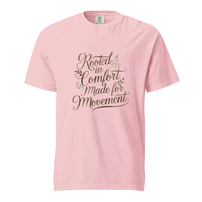 Unisex garment-dyed heavyweight t-shirt | Rooted In Comfornt Made For Movement - AwRans Clothing