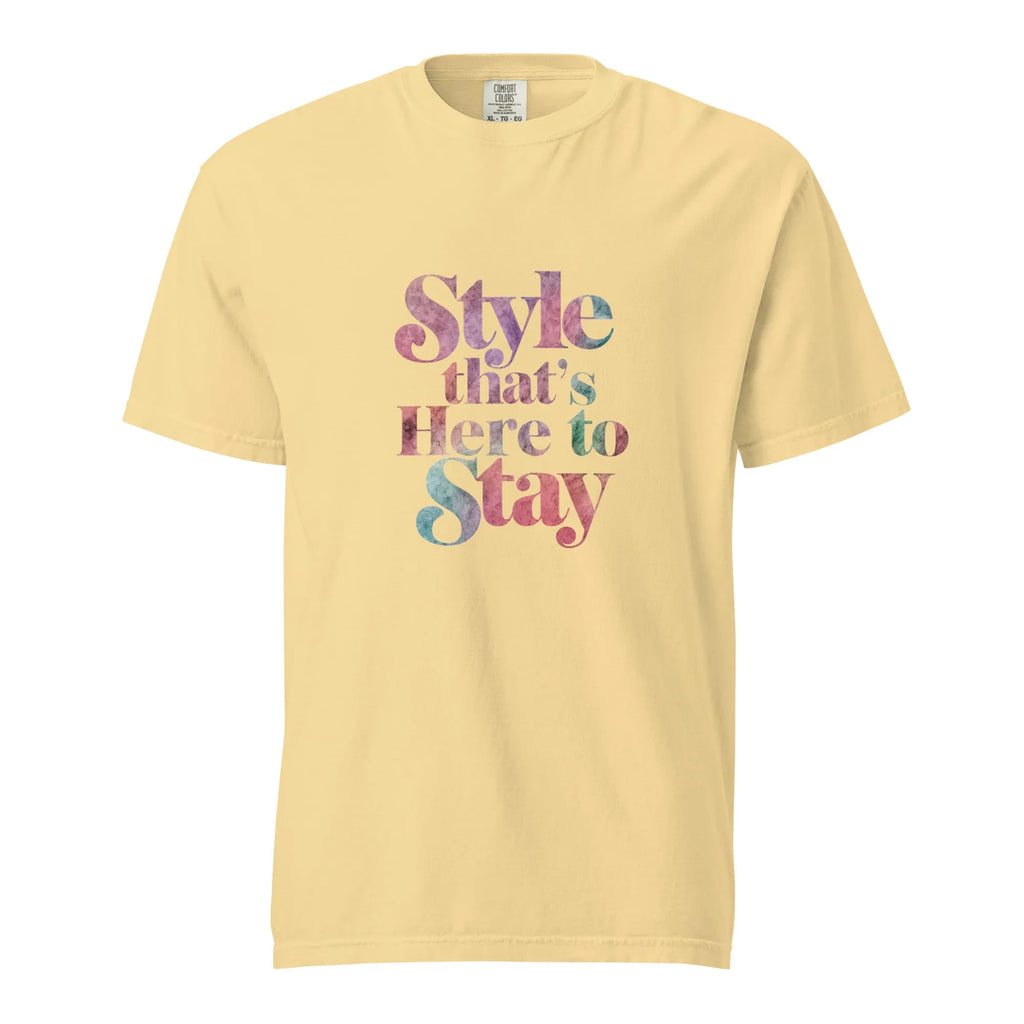 Unisex garment-dyed heavyweight t-shirt | Style That's Here To Stay - AwRans Clothing
