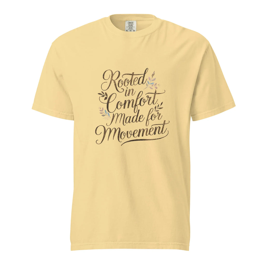 Unisex garment-dyed heavyweight t-shirt | Rooted In Comfornt Made For Movement - AwRans Clothing