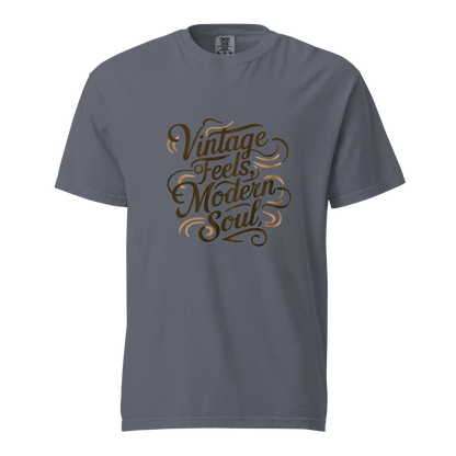 Unisex garment-dyed heavyweight t-shirt | Vintage Feels,Modern Soul - AwRans Clothing