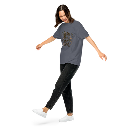 Unisex garment-dyed heavyweight t-shirt | Vintage Feels,Modern Soul - AwRans Clothing