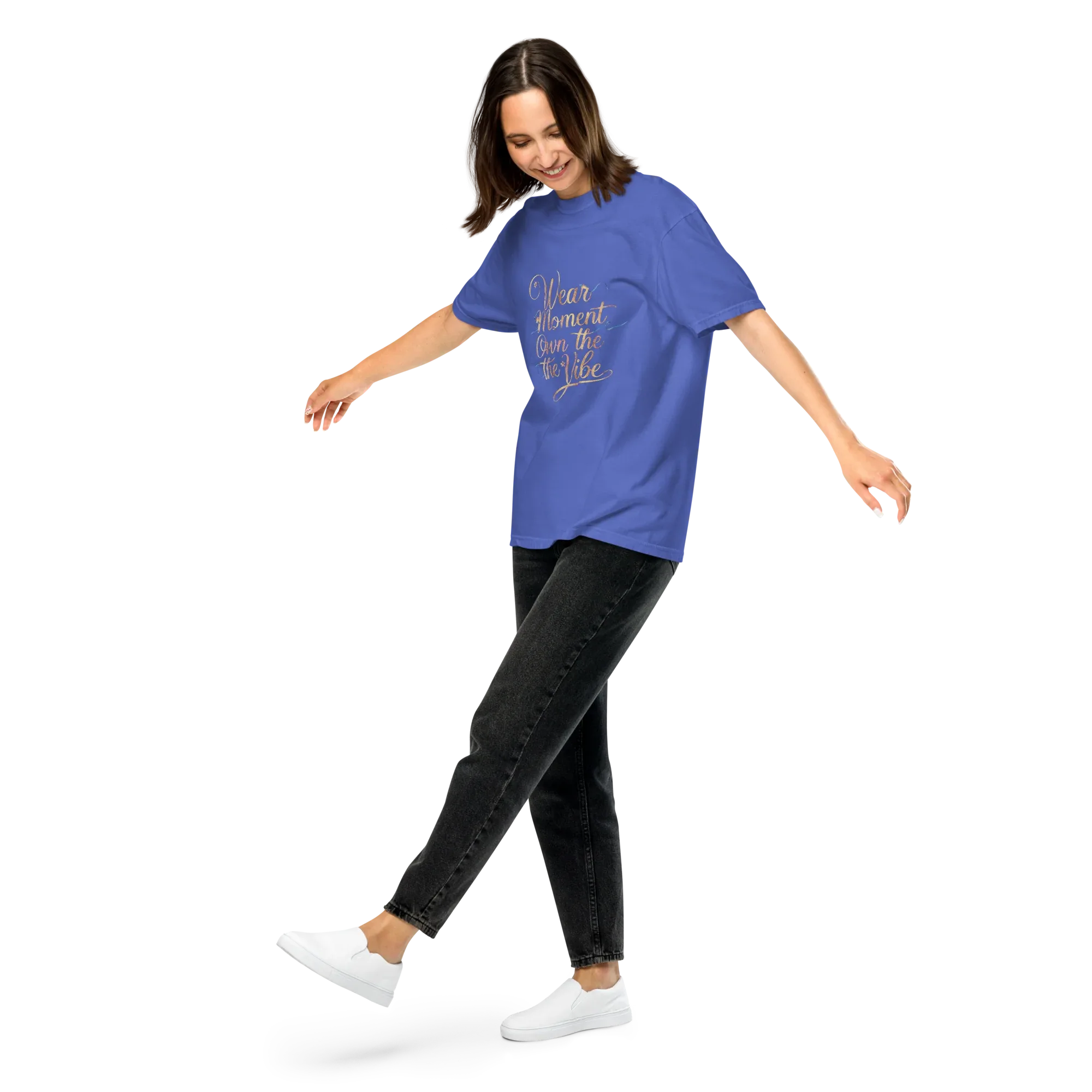 Unisex garment-dyed heavyweight t-shirt | Wear The Moment Own The Vibe - AwRans Clothing