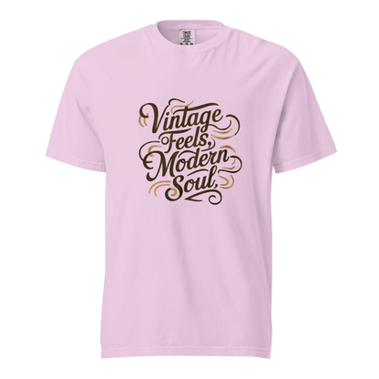 Unisex garment-dyed heavyweight t-shirt | Vintage Feels,Modern Soul - AwRans Clothing