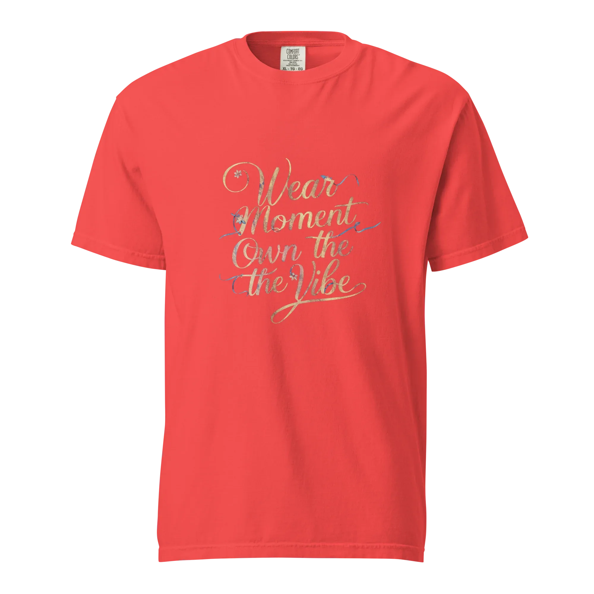 Unisex garment-dyed heavyweight t-shirt | Wear The Moment Own The Vibe - AwRans Clothing